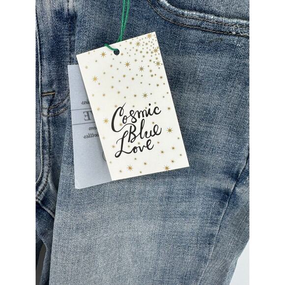 Cosmic Blue Love Womens Repreve High Rise Ankle Jeans Skinny Leg Size  29 Blue - Picture 4 of 7